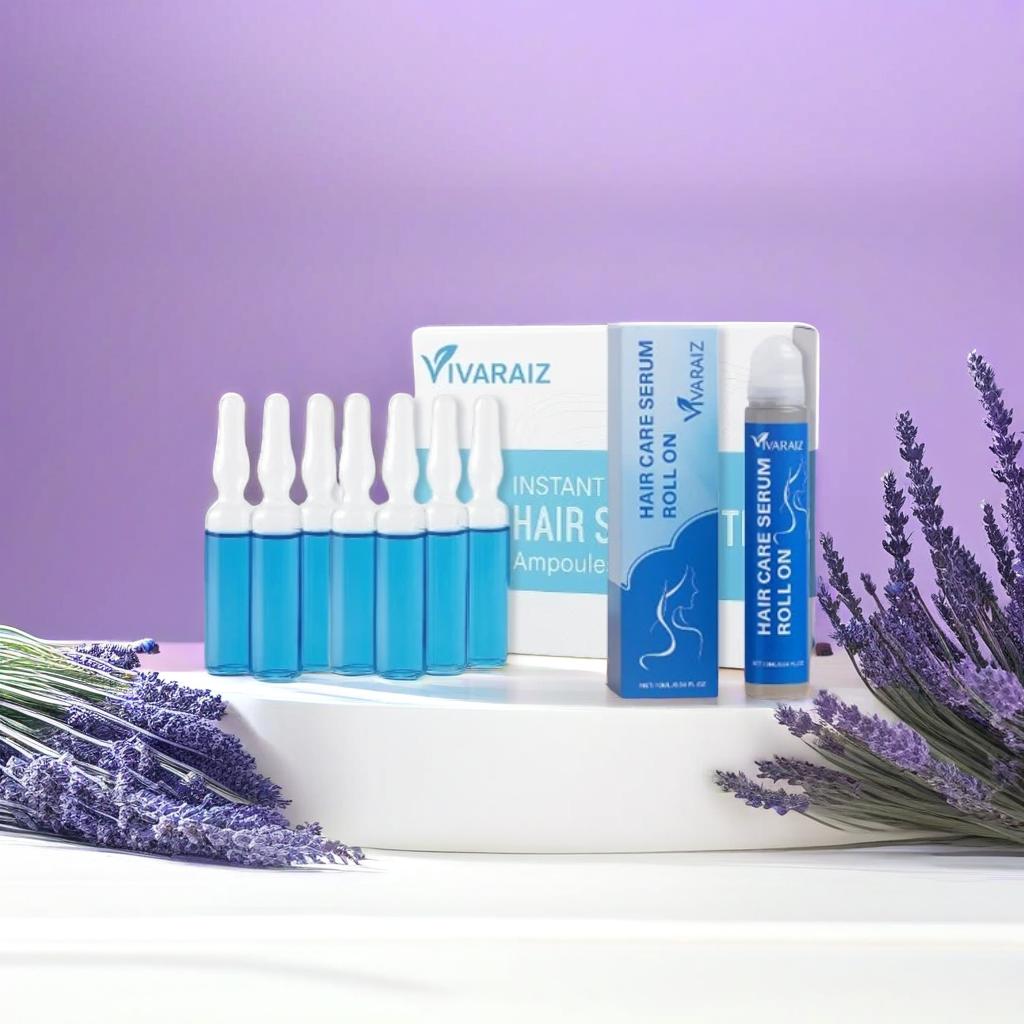 Pacote VivaRaiz Completo 90 Ampolas + 1 Roll - On + 1 Champô - VivaRaiz